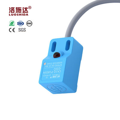Q18 Square Capacitive Proximity Sensor Non-Shielded 5mm NPN/PNP NO/NC IP67 10-30VDC LED Indicator ABS Body for Detecting